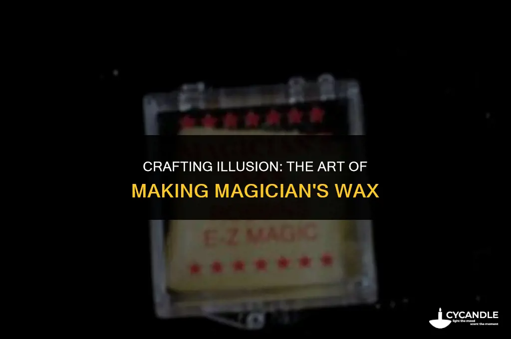how to make magicians wax