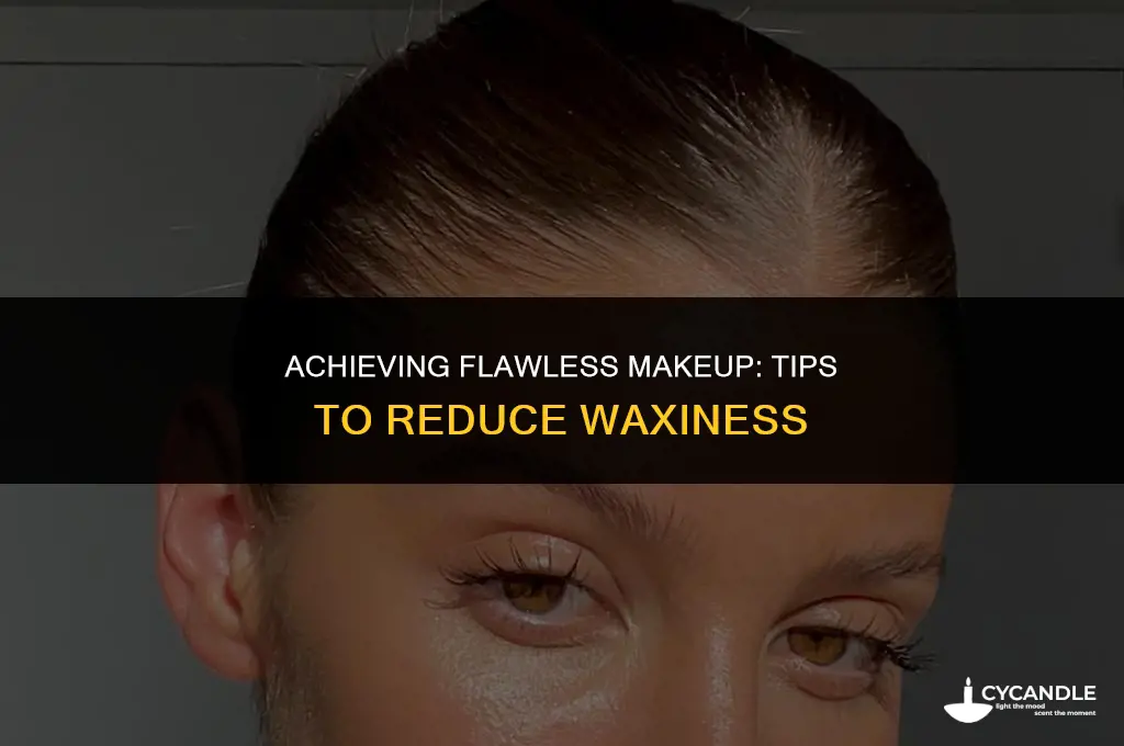 how to make makeup up less wax