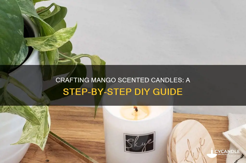 how to make mango scented candles
