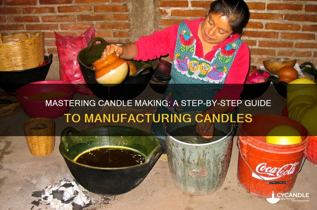 how to make manufacture candles