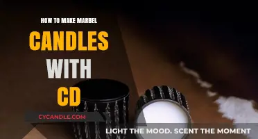 DIY Marbled Candles: Creative Crafting with Old CDs