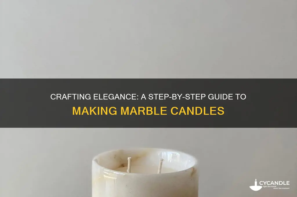 how to make marble candle
