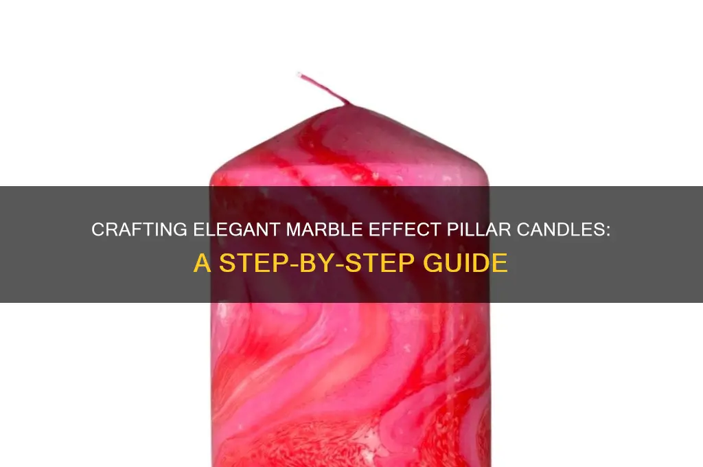 how to make marble effect pillar candles