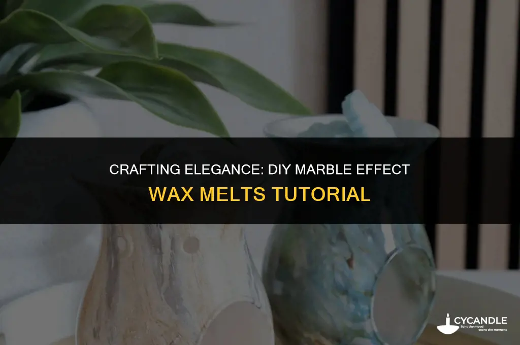 how to make marble effect wax melts