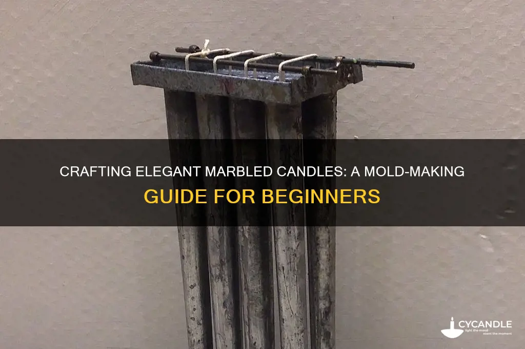how to make marbled candles in molds