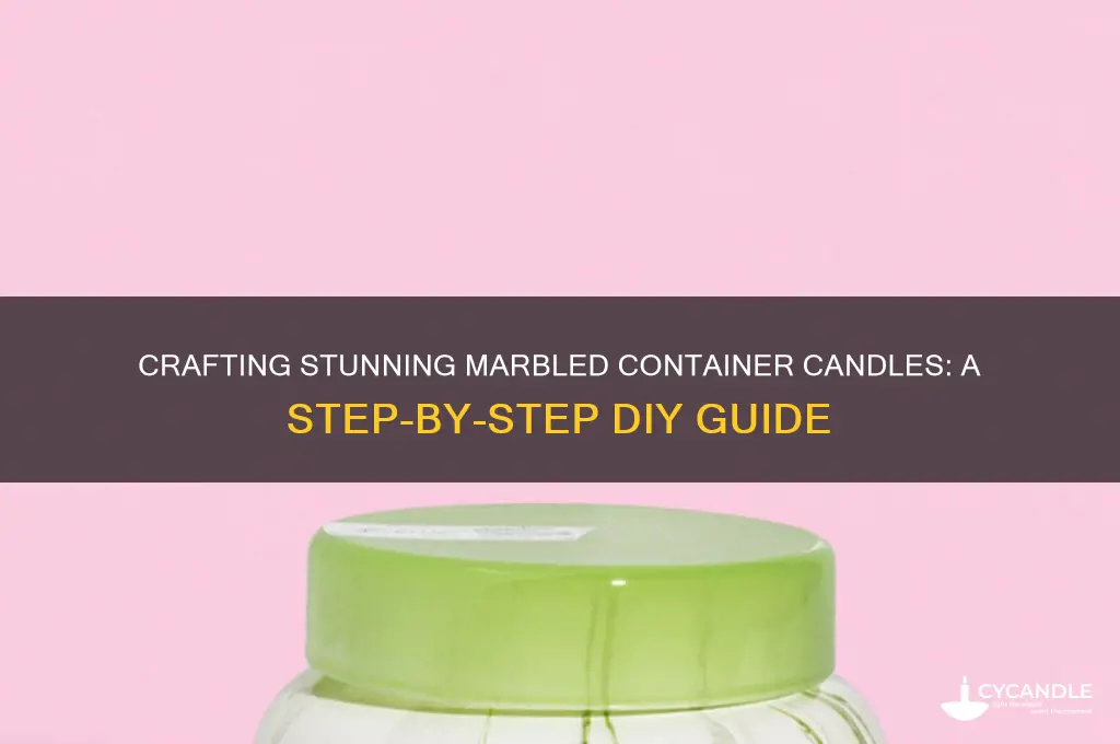 how to make marbled container candles
