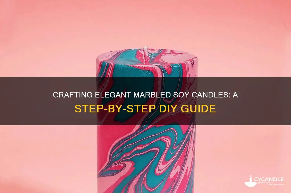 how to make marbled soy candles
