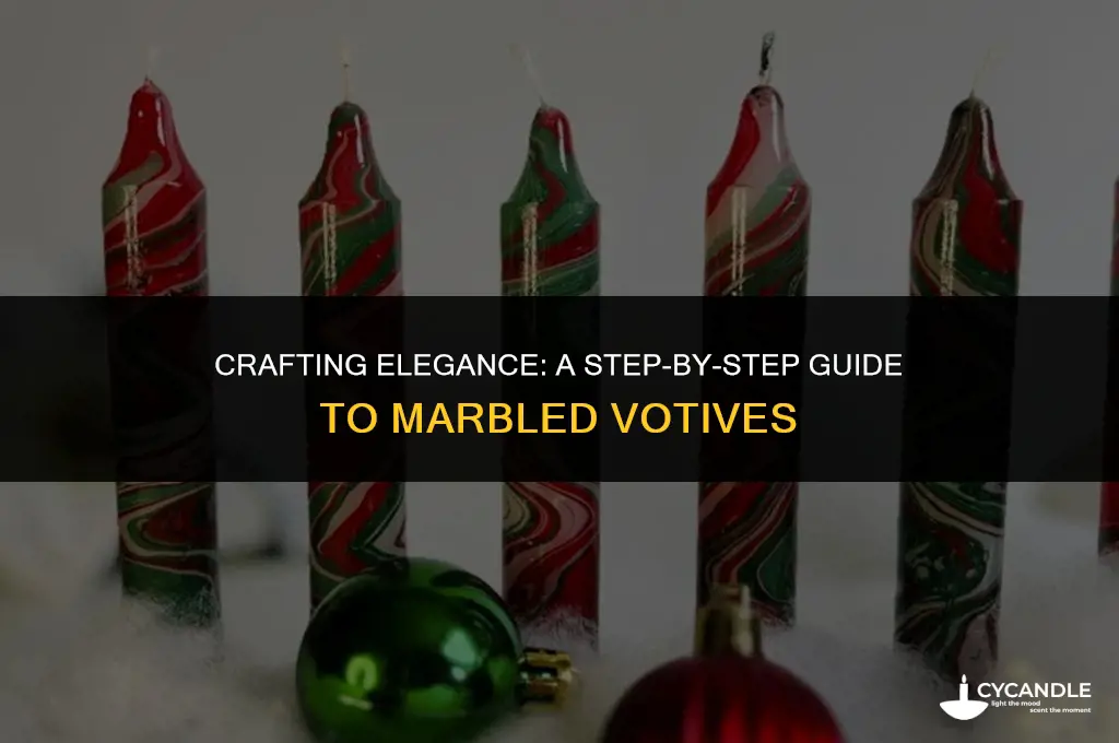 how to make marbled votives