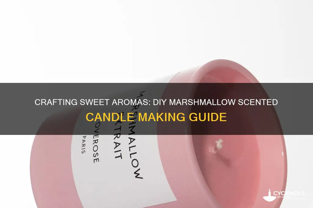 how to make marshmallow scented candles