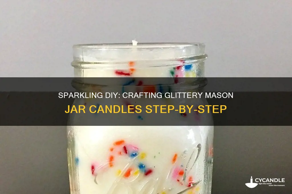 how to make mason jar candles with glitter