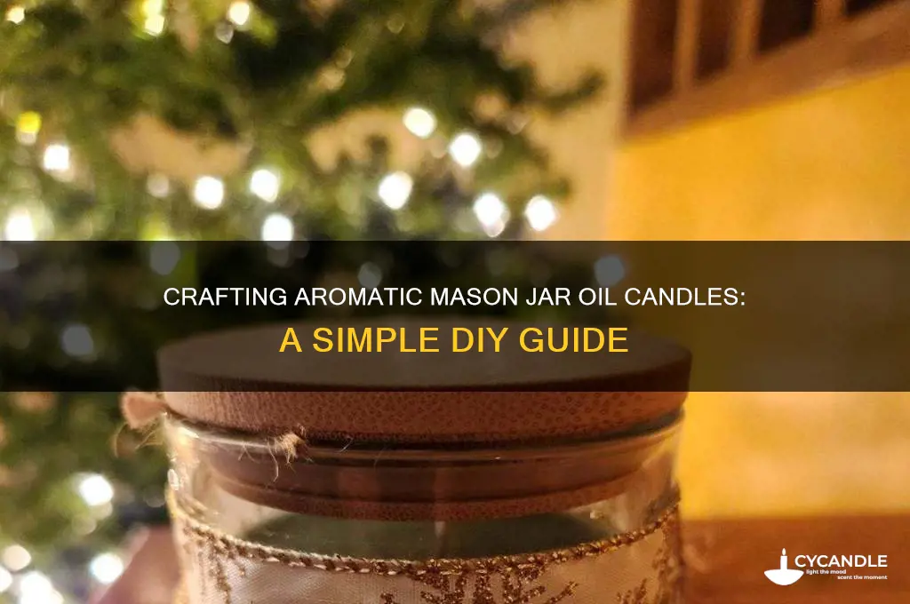 how to make mason jar candles with oil