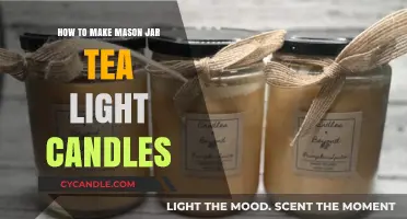 Crafting Cozy Mason Jar Tea Light Candles: A Simple DIY Guide