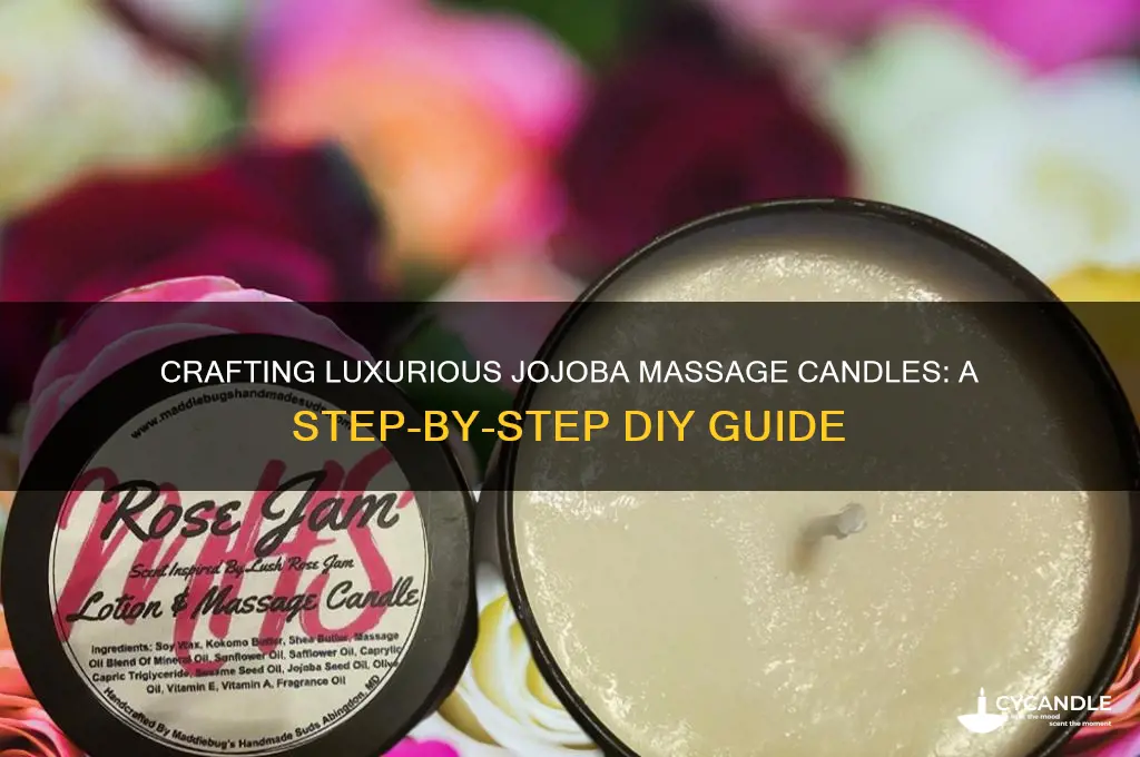 how to make massage candles with jojoba