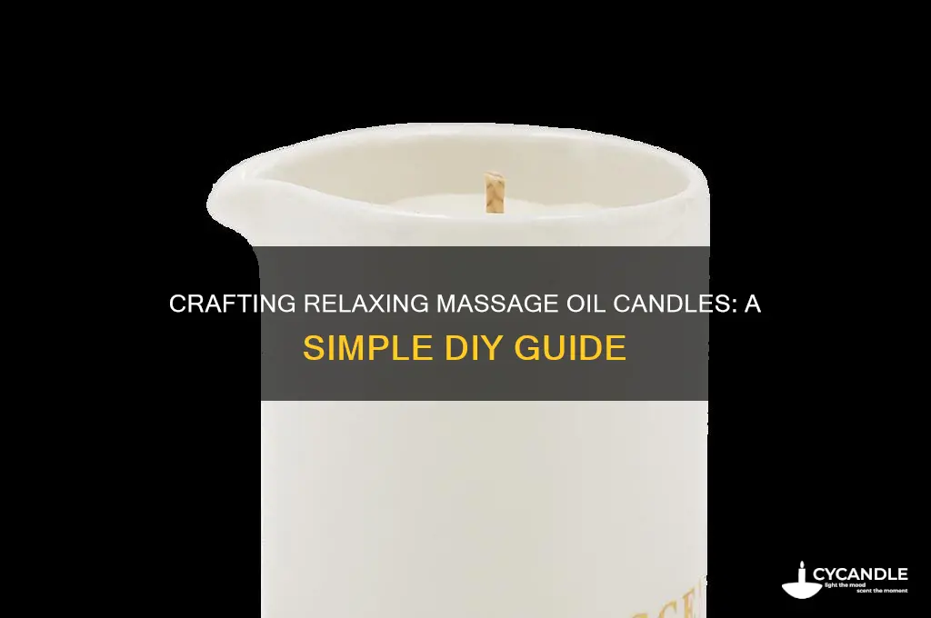 how to make massage oil candle