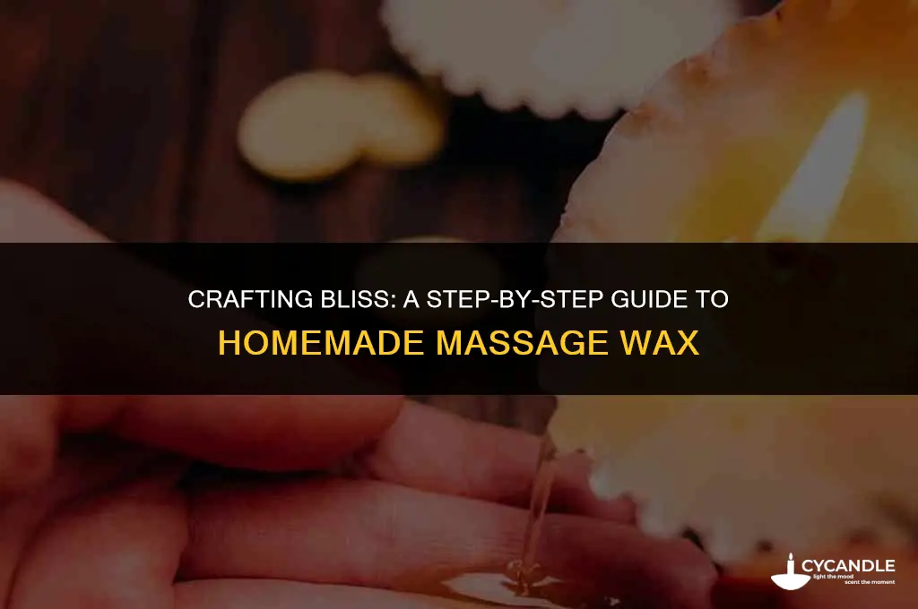 how to make massage wax