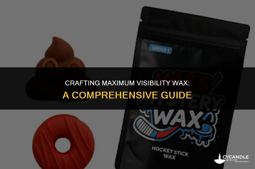how to make max viz wax