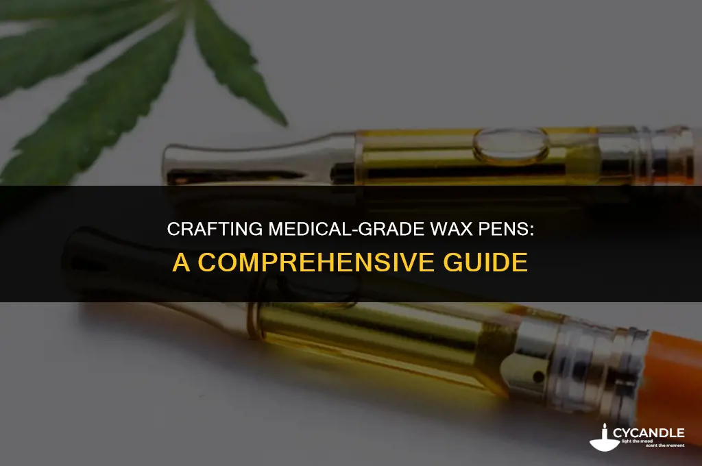 how to make medical grade wax pens