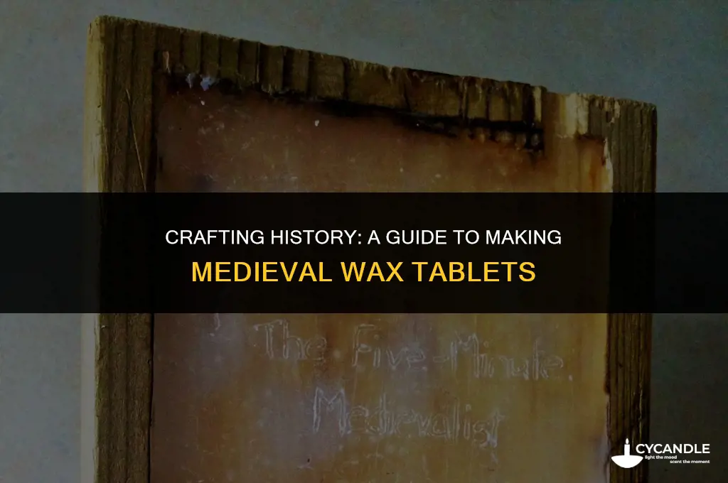 how to make medieval wax tablet