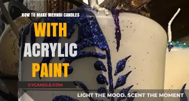 Crafting Mehndi-Inspired Candles Using Acrylic Paint: A Creative DIY Guide