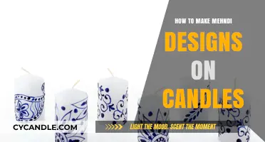 Creative Candle Decor: Crafting Beautiful Mehndi Designs on Wax