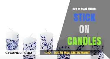 Creative Candle Decor: Making Mehndi Designs Stick on Candles