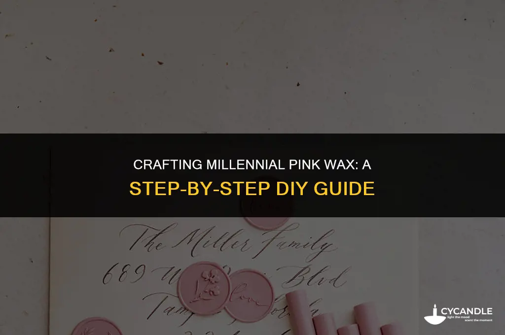 how to make melenial pink wax