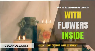 Crafting Memorial Candles: Embedding Flowers for a Personalized Tribute