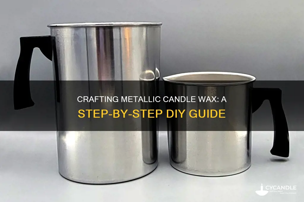 how to make metallic candle wax