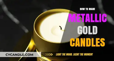 Crafting Metallic Gold Candles: A Step-by-Step DIY Guide