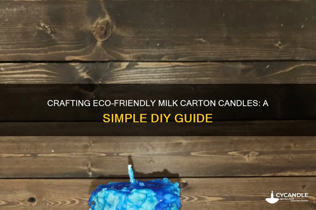 how to make milk carton candles