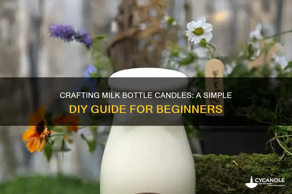 how to make milkbottle candle