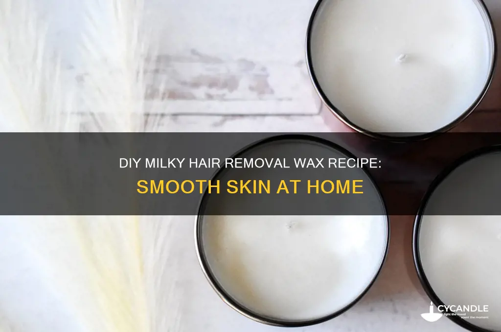 how to make milky hair removal wax