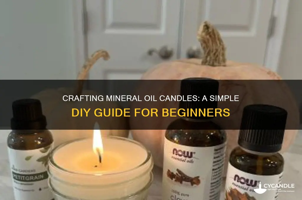 how to make mineral oil candles