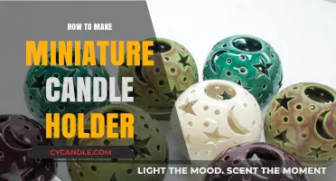 Crafting Tiny Ambiance: A Guide to Making Miniature Candle Holders