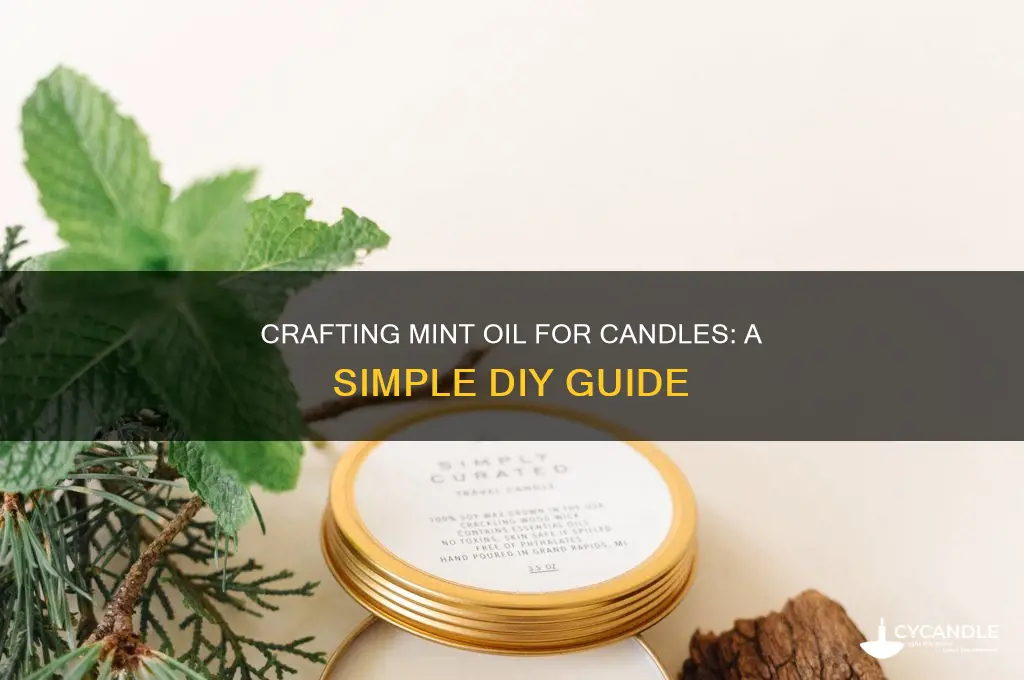 how to make mint oil for candles