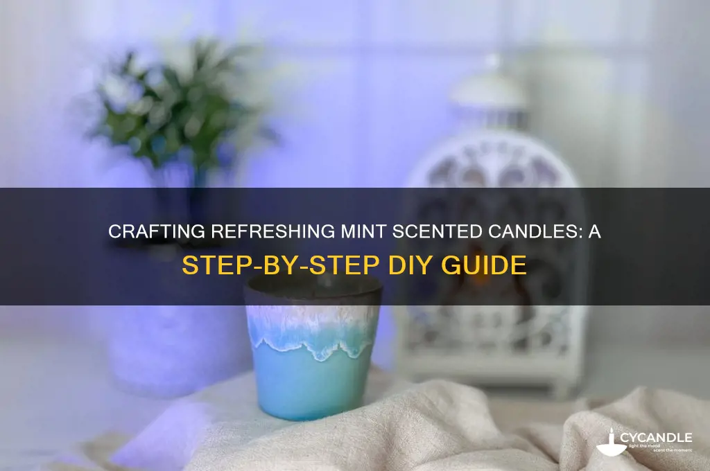 how to make mint scented candles