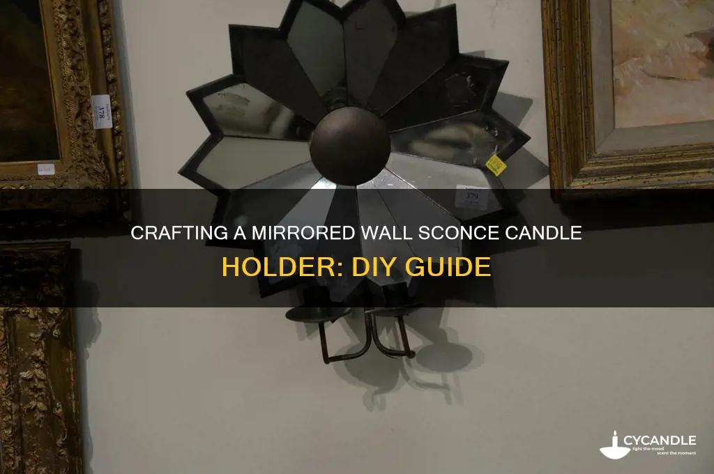 how to make mirror wall sconce candle