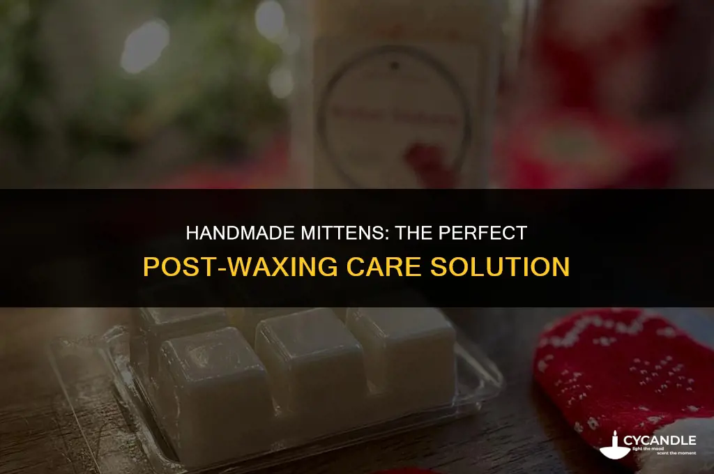 how to make mittens for after waxing hands