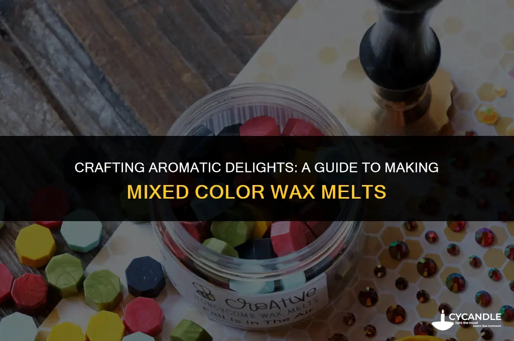 how to make mixed colour wax melts