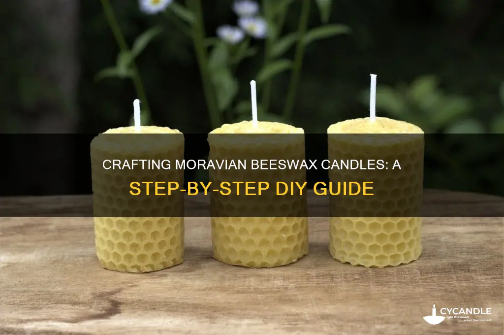 how to make moravian beeswax candles
