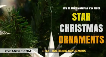 Crafting Moravian Wax Paper Star Ornaments for Christmas