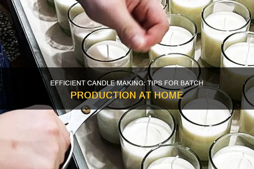 how to make more candles at a time