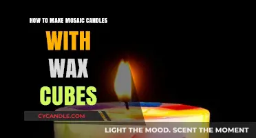 Create Stunning Mosaic Candles Using Colorful Wax Cubes Easily