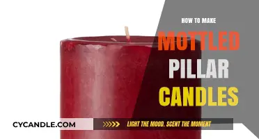 Crafting Mottled Pillar Candles: A Step-by-Step DIY Guide
