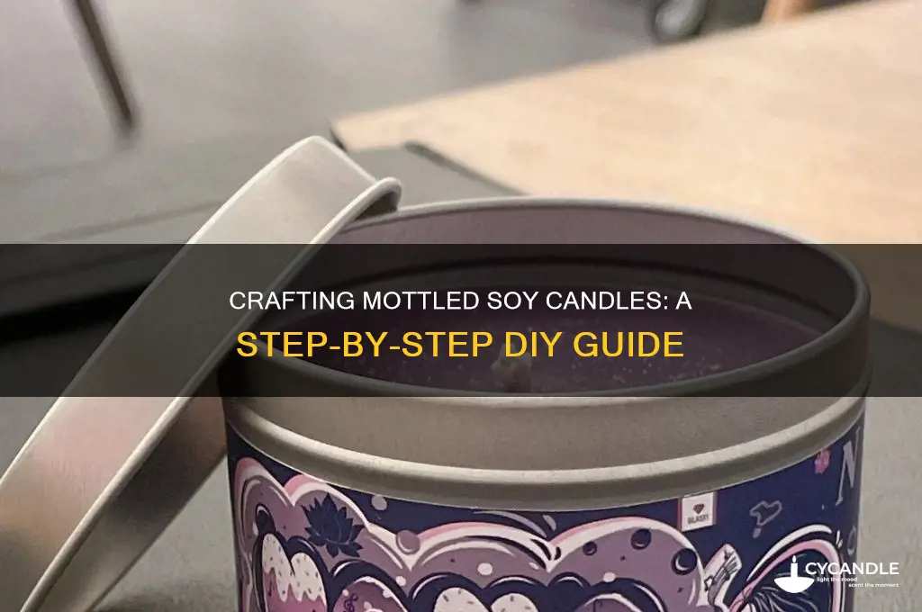 how to make mottled soy candles