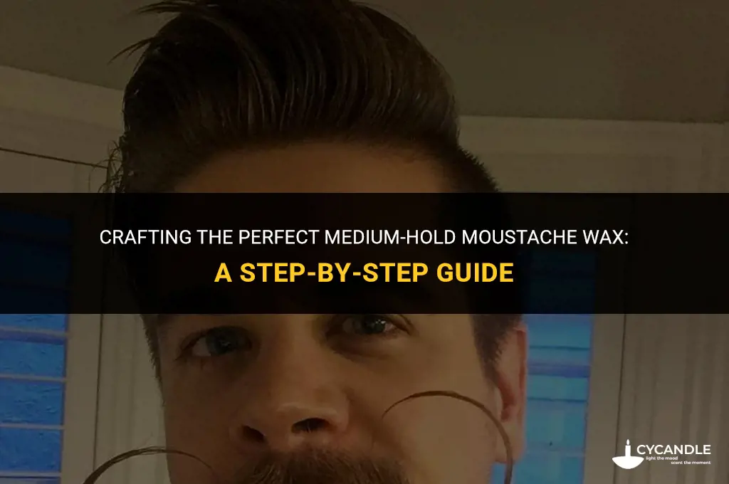 how to make moustache wax medium hold