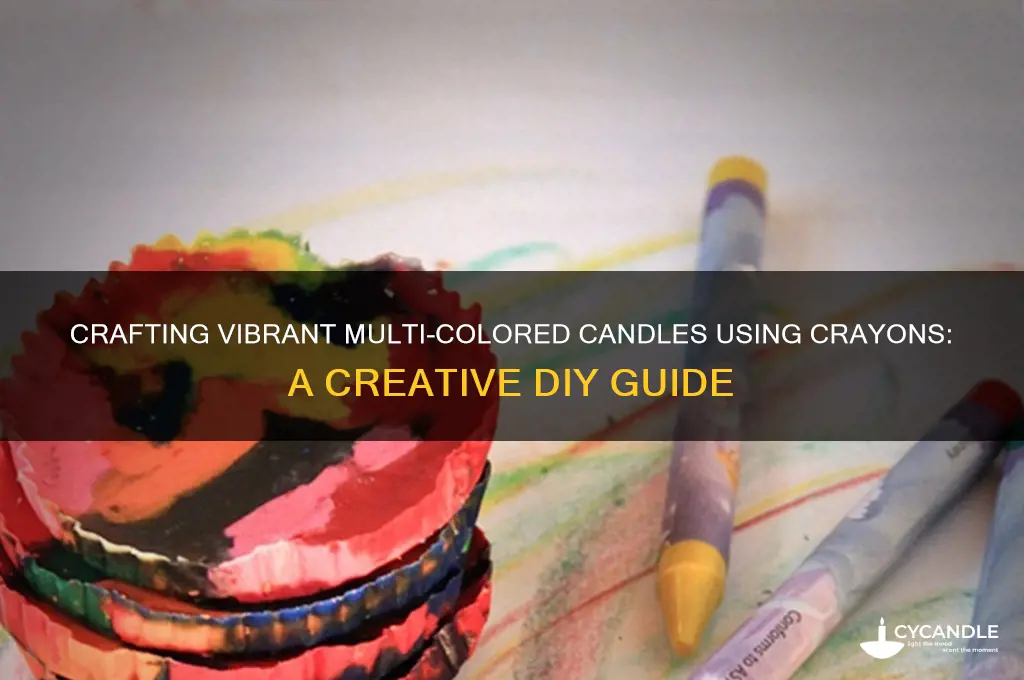 how to make multi colored candles with crayons