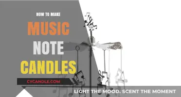 Crafting Musical Ambiance: DIY Music Note Candles Tutorial
