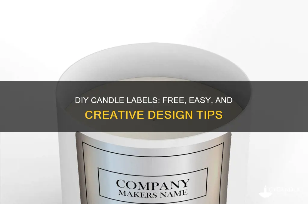 how to make my own candle labels free