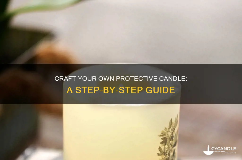 how to make my own protective candle